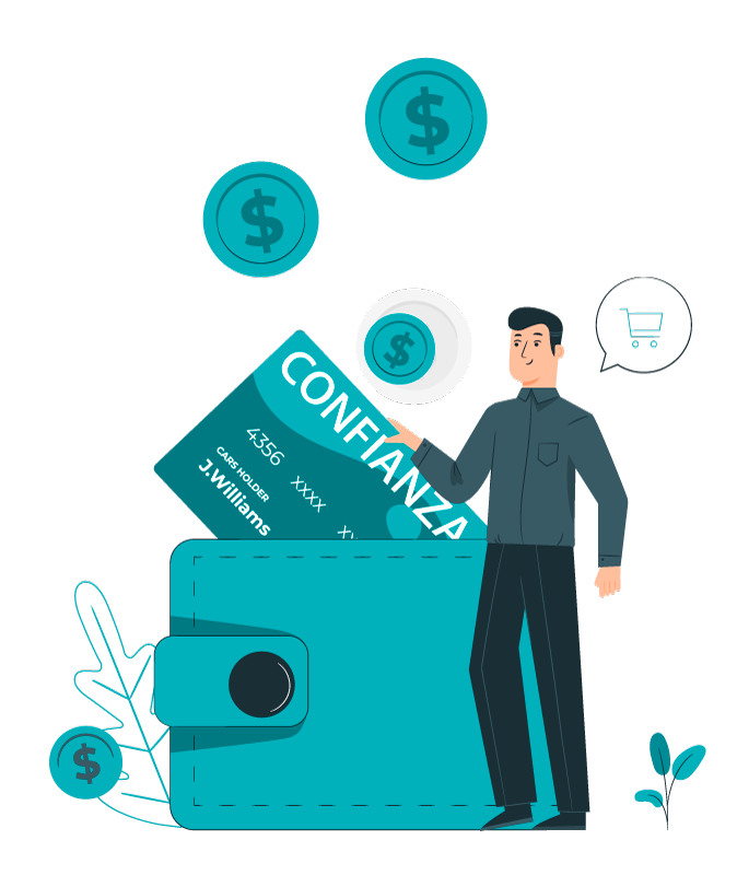 Confianza-billetera confianza caja de ahorros